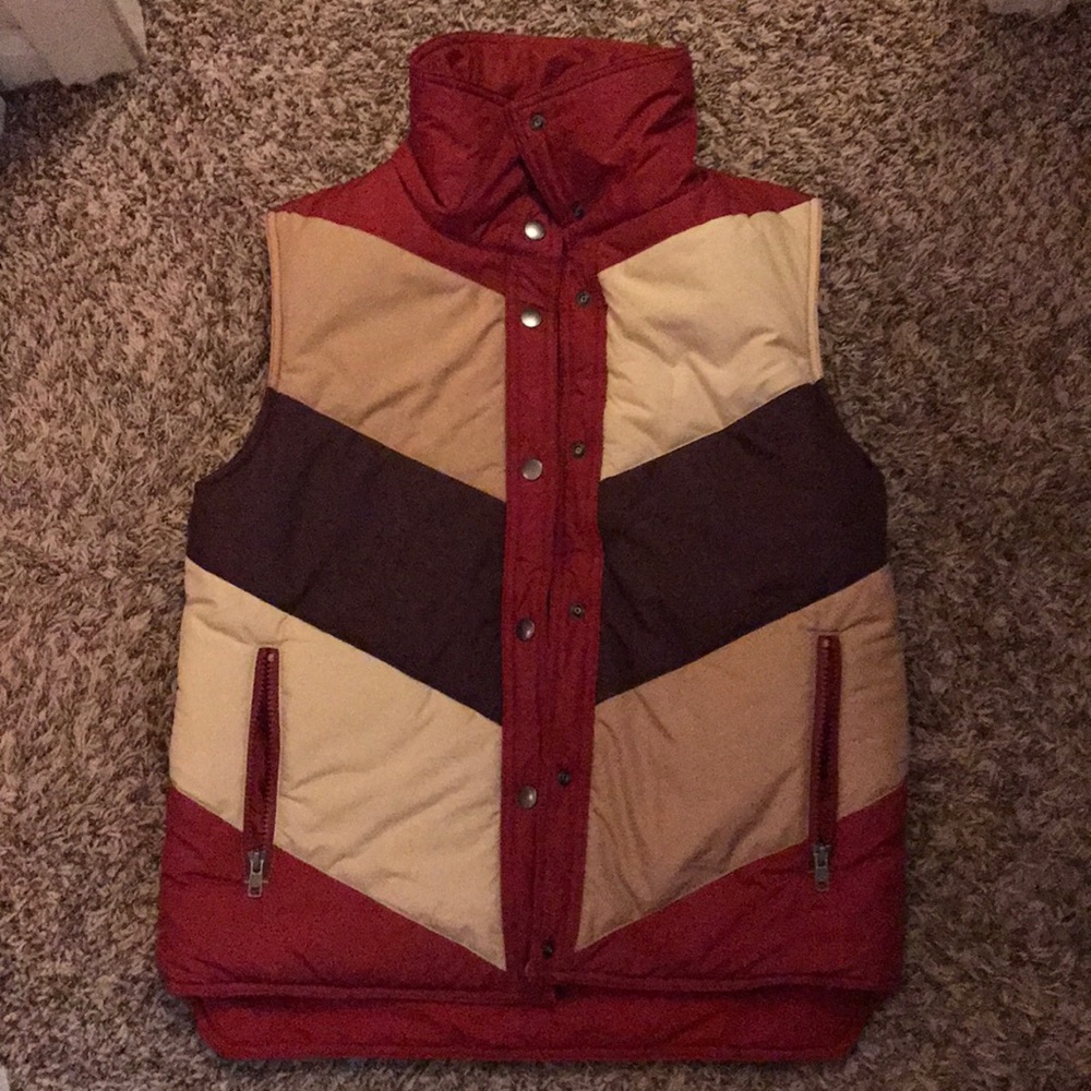 Reversible Red/Multi-Colored Patagonia Vest